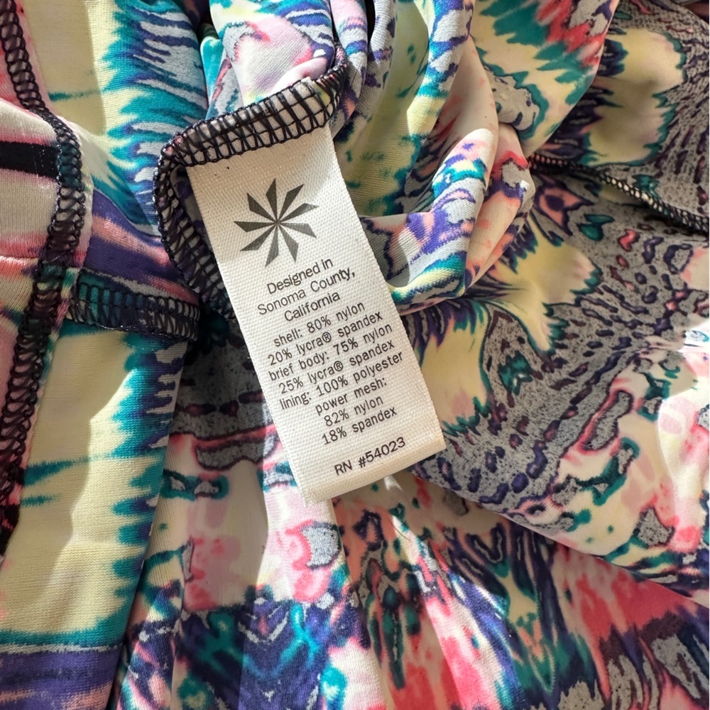 Athleta Ikat Shorebreak Swim Dress, Multi-Color Size S K22 - Picture 8 of 11